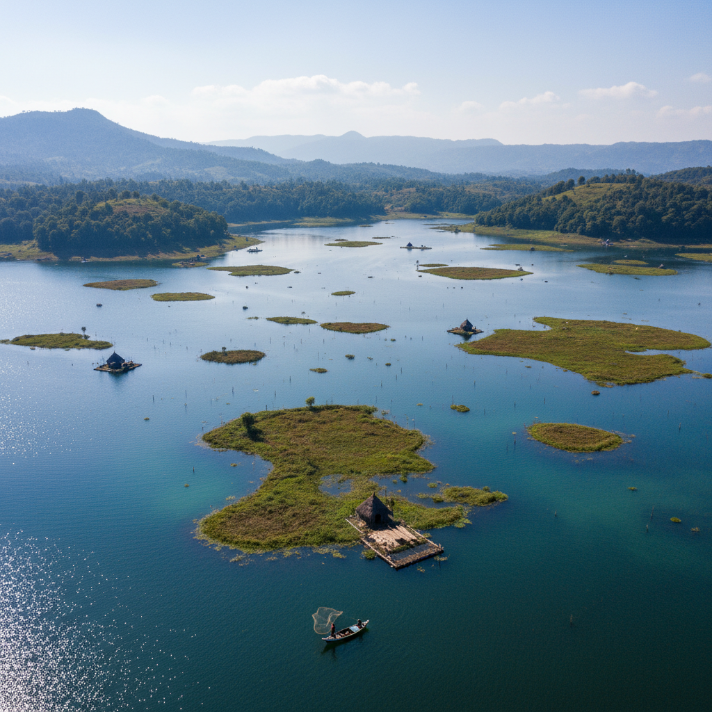 A beautiful landscape in Manipur